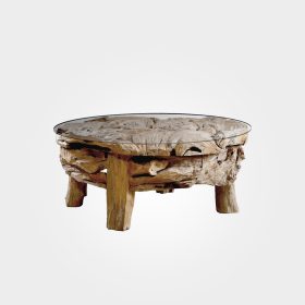 badui teak root coffee table furniture indonesian