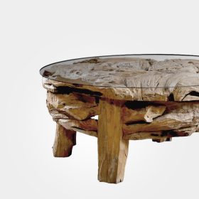 badui teak root coffee table furniture indonesian