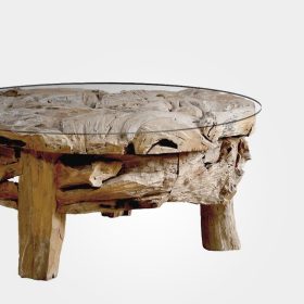 badui teak root coffee table furniture indonesian