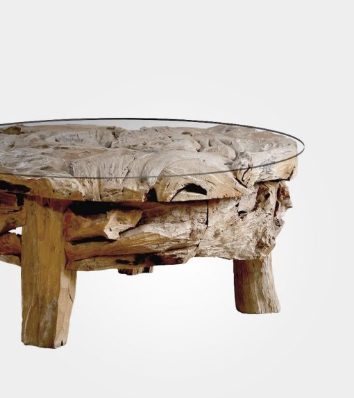 badui teak root coffee table furniture indonesian